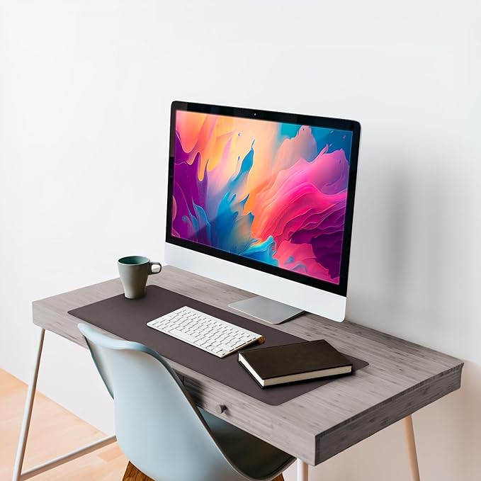 Vine Creations Leather Desk Mat 24" x 17", Desk Protector Mat, PU Leather Desk - Image 4