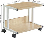 IBUYKE Under Desk Printer Stand, Mobile Home Desktop Organizer Shelf - Image 4