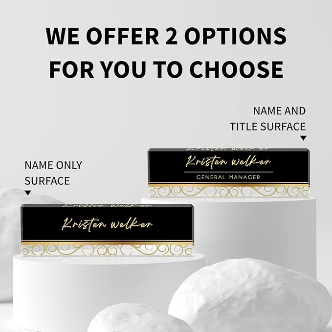 Custom Name Plate for Desk, Desk Name Plate Personalized, Office Decor for - Image 2