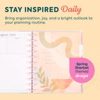 Happy Planner Disc-Bound Planner July 2026–June 2027, Big Size | Includes 3 extra months and 2 sticker sheets, 8.5" x 11", Dashboard Layout, Spring Sherbet theme