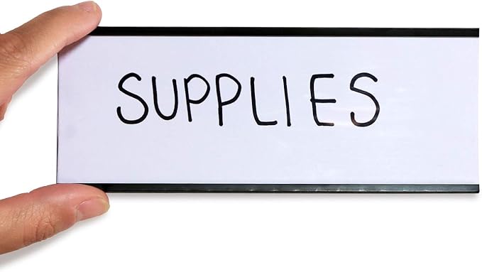 SmartSign Magnetic 'C' Channel Label Holders | 2.5" x 6" Pack of 10 - Image 2