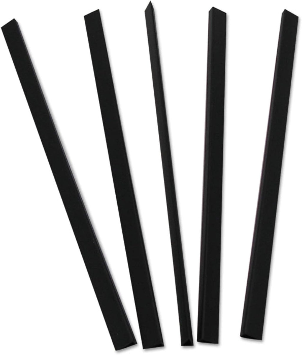 C-Line Slide 'N Grip Binding Bars, 40-Sheet Capacity, 11 x 0.25, Black, 100/Box