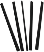 C-Line Slide 'N Grip Binding Bars, 40-Sheet Capacity, 11 x 0.25, Black, 100/Box