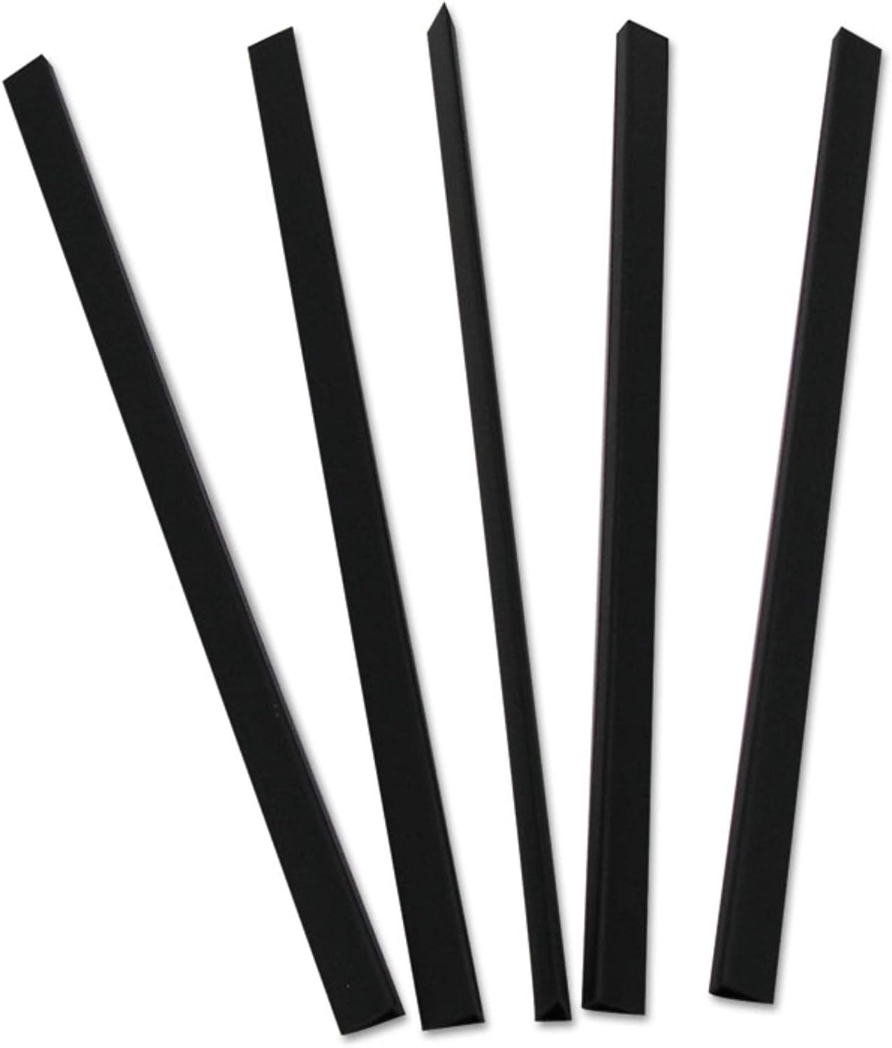 C-Line Slide 'N Grip Binding Bars, 40-Sheet Capacity, 11 x 0.25, Black, 100/Box
