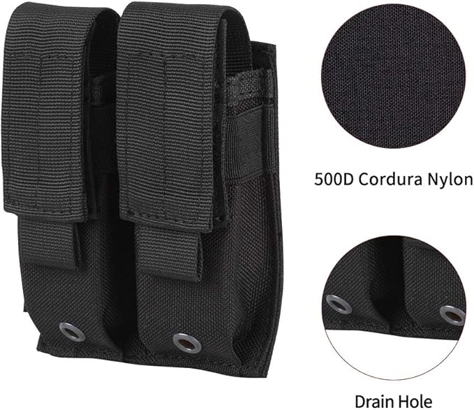 EXCELLENT ELITE SPANKER Molle Single/Double Pistol Mag Pouch Tactical Magazine - Image 3