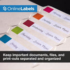 3.434 x 0.667 File Folder Labels - Image 3