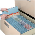 Smead Pressboard Classification File Folder with SafeSHIELD Fasteners, 1 Divider, 2" Expansion, Letter Size, Blue, 10 per Box (13730) (Pack of 1)