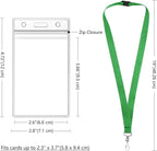 24-Pack Green Breakaway Lanyards - Image 3