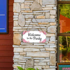 Signs ByLITA Peony Blush Personalized Hanging Wall or Door Sign | Custom Signage - Image 2
