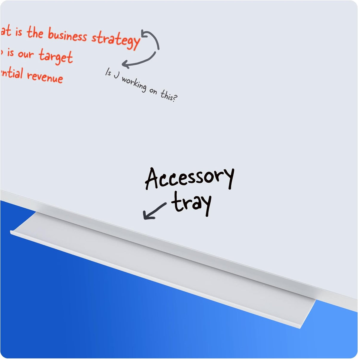 Mead Dry Erase White Board, 48" x 36" Magnetic Whiteboard for Horiz...
