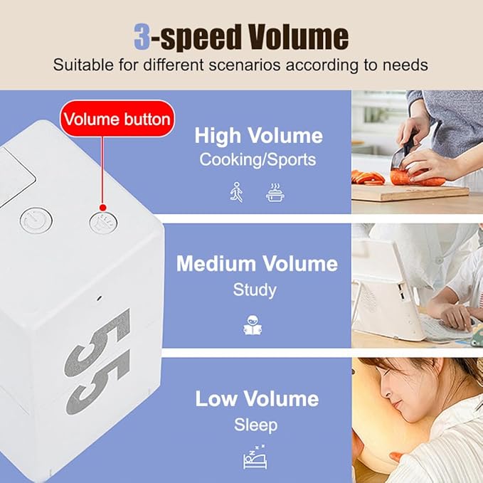 Pomodoro Timer Cube, Desk Productivity Time Management Tool - Image 6