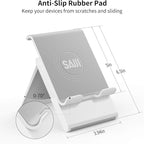 SAIJI Adjustable Tablet Stand Holder Portable Foldable Desktop Stand Dock - Image 3