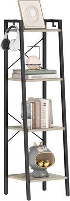 Hzuaneri Ladder Shelf, Bookshelf Bookcase, Freestanding Corner Storage Shelve - Image 8