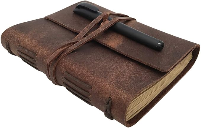 Leather Journal Notebook for Men & Women, A5 Size Diary, 6.2x8.5 Inch, Vintage by leatherjournal