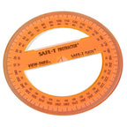 hand2mind Clear 4” Safe-T 360 Degree Protractor Set, Circle Protractor - Image 4