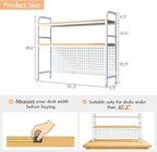 IOTXY 2-Tier Desktop Hutch Bookshelf - Image 2