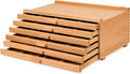 djar 6-drawer beech wood art supply storage box, main product view
