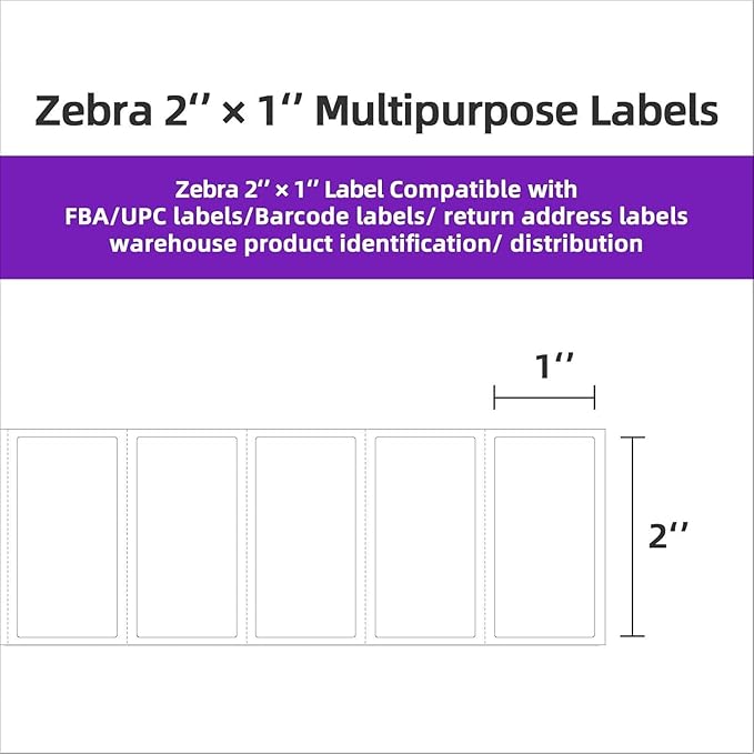 AveneMark 24 Rolls 2" x 1" Direct Thermal Labels - Image 3