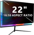 Computer Privacy Screen 22 inch, Removable 16:10 Aspect Ratio Widescreen Laptop by Halloive