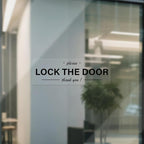 YIKIADA Please Lock The Door Sticker 6 × 2 Inches Vinyl Self-Adhesive Decals - Image 5