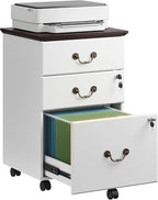 DEVAISE File Cabinet 3-Drawer, Small Office Furniture by DEVAISE