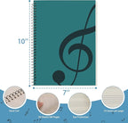 DOMMI Blank Sheet Music Composition Notebook 2 Packs, Manuscript Staff Paper - Image 2