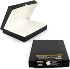 Lineco 9x12 Black Clamshell Archival Folio Storage Box, Acid-Free by Lineco