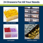 Akro-Mils 24-Drawer Plastic Drawer Storage Cabinet - Image 5