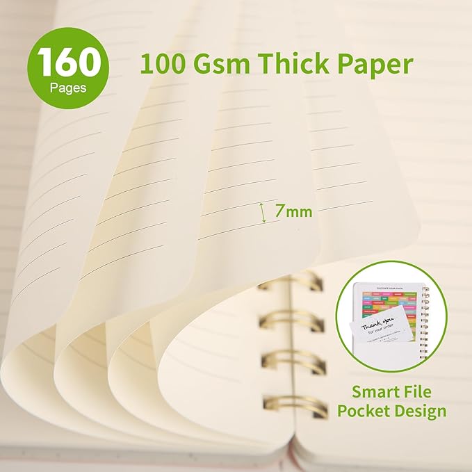 Spiral Notebook-5.75" x 8.125" College Ruled Journal - Image 3