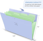 SKYDUE 4 Packs Expanding File Folder - Image 3