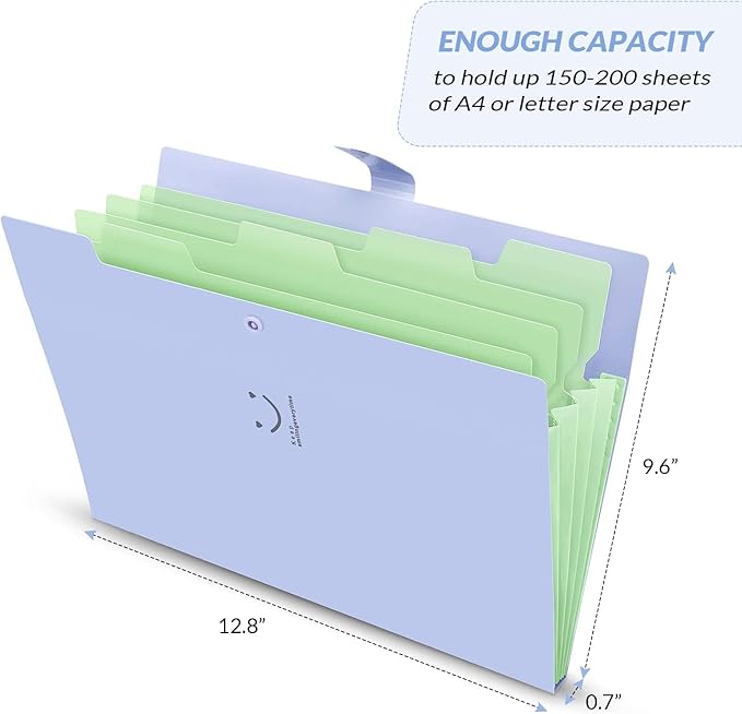 SKYDUE 4 Packs Expanding File Folder - Image 3