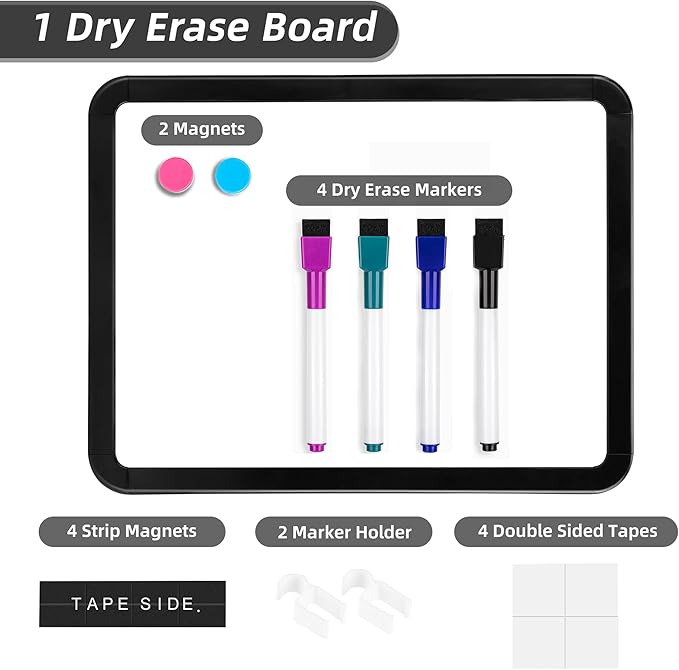 VUSIGN Small White Board Dry Erase, 8.5'' x 11'' Magnetic Dry Erase Board - Image 6