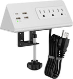 Nightstand Edge Mount Power Strip by Emerising