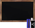 HBCY Creations 11" X 17" Torched Brown Solid Wood Frame Wall Chalkboard by HBCYCreations