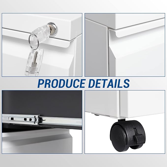 Fesbos 2 Drawer Vertical File Cabinet - Image 7