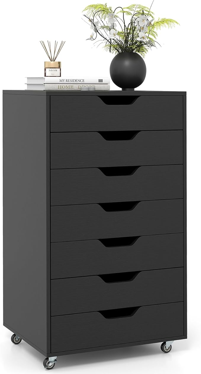 Giantex 7-Drawer Storage Cabinet, Mobile File Organizer by Giantex