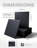 Fluxynara Large Felt Bulletin Board 48" x 36" Cork Board Alternative-12 Pack - Image 2