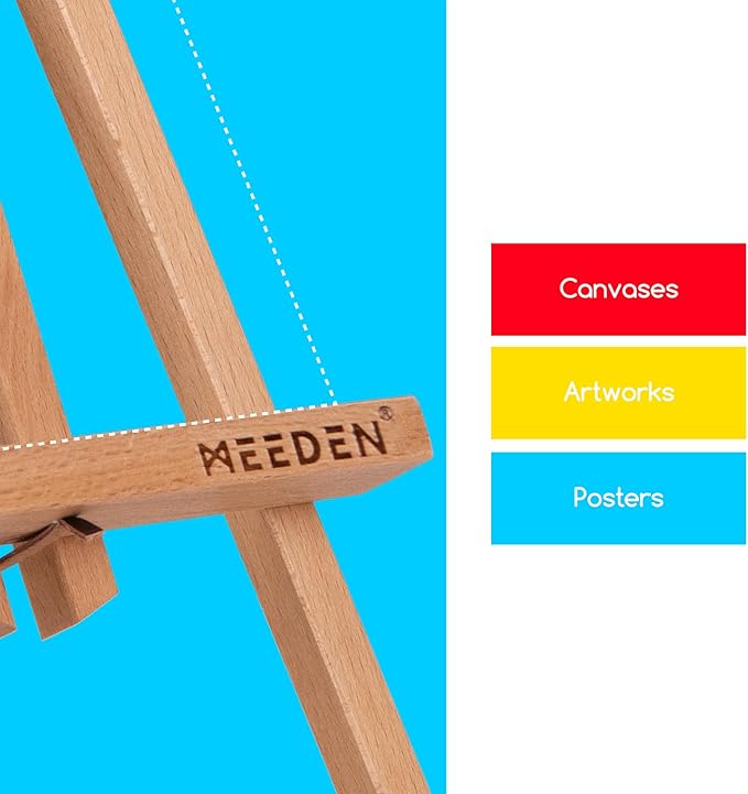 MEEDEN 20 Inch Tabletop Easel: 12 Pack Beech Wood Easel - Image 5
