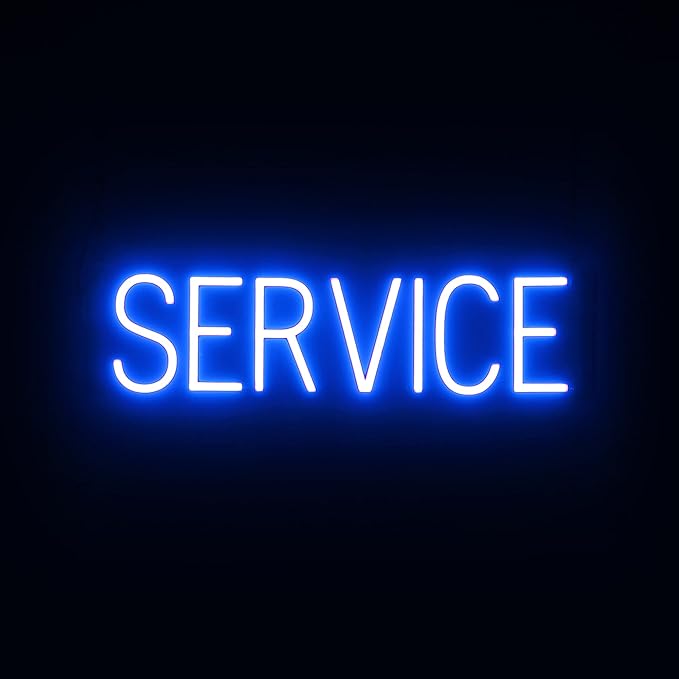 SpellBrite SERVICE Sign | Directional Sign by SpellBrite