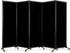 Upgrade Version Room Partition and Divider, Freestanding Rolling Dividers by StrongBird