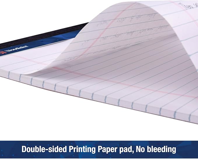 Woodlake Legal Pads 8.5 x 11, 6 Pack, Wide Ruled, Premium White Paper Pad - Image 5