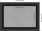 Amanti Art Black Framed Magnetic Board 15x21 Small Vision Board - Image 4