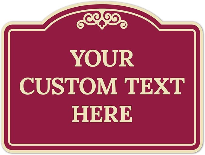 Custom Decorative Sign, Personalized Metal Sign by SigoSigns
