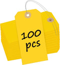 Uniclife 100 Pcs Yellow Blank Shipping Tags by UnicLife