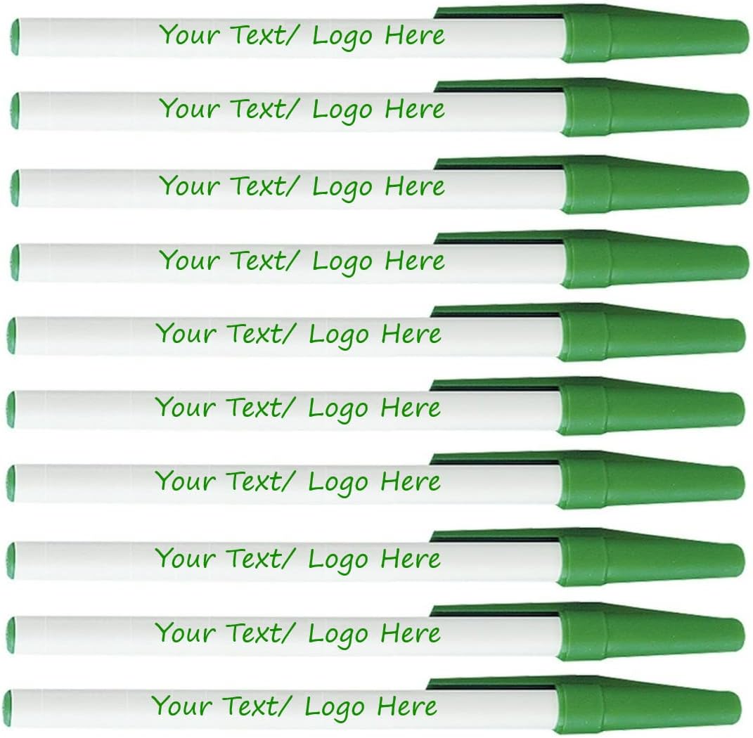 Personalized Stick Pens With your Custom Logo or Text-500 Pack Bulk-for