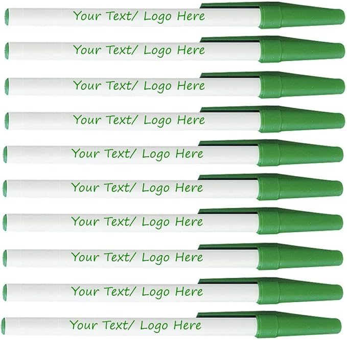 Personalized Stick Pens With your Custom Logo or Text-500 Pack Bulk-for by Sypen