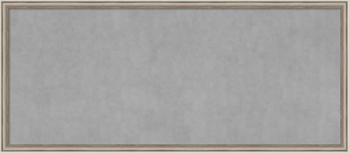 Amanti Art Silver Framed Magnetic Board 22x50 Oversize Vision Board by AmantiArt