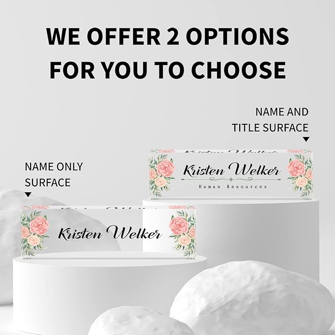 SalaGraphics Desk Name Plate Personalized, Custom - Image 2