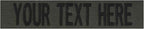 Custom Uniform Name Tapes Solid Colors. Olive Drab Webbing, 5 Inch Sew on by NORTHERNSAFARI