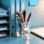 QYUVK Sorry I'm Late I Was Dilly Dallying Acrylic Makeup Brush Pencil Holder Cup - Image 4